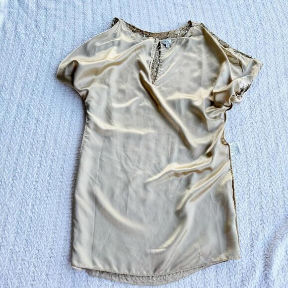 Stunning Cache Sequined Golden Mini Dress - Size 4 - Picture 5 of 9